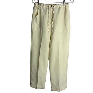 Jamaica Bay Pullon Beach Pants M Cream Pockets Elastic Waist Drawstring Lounge
